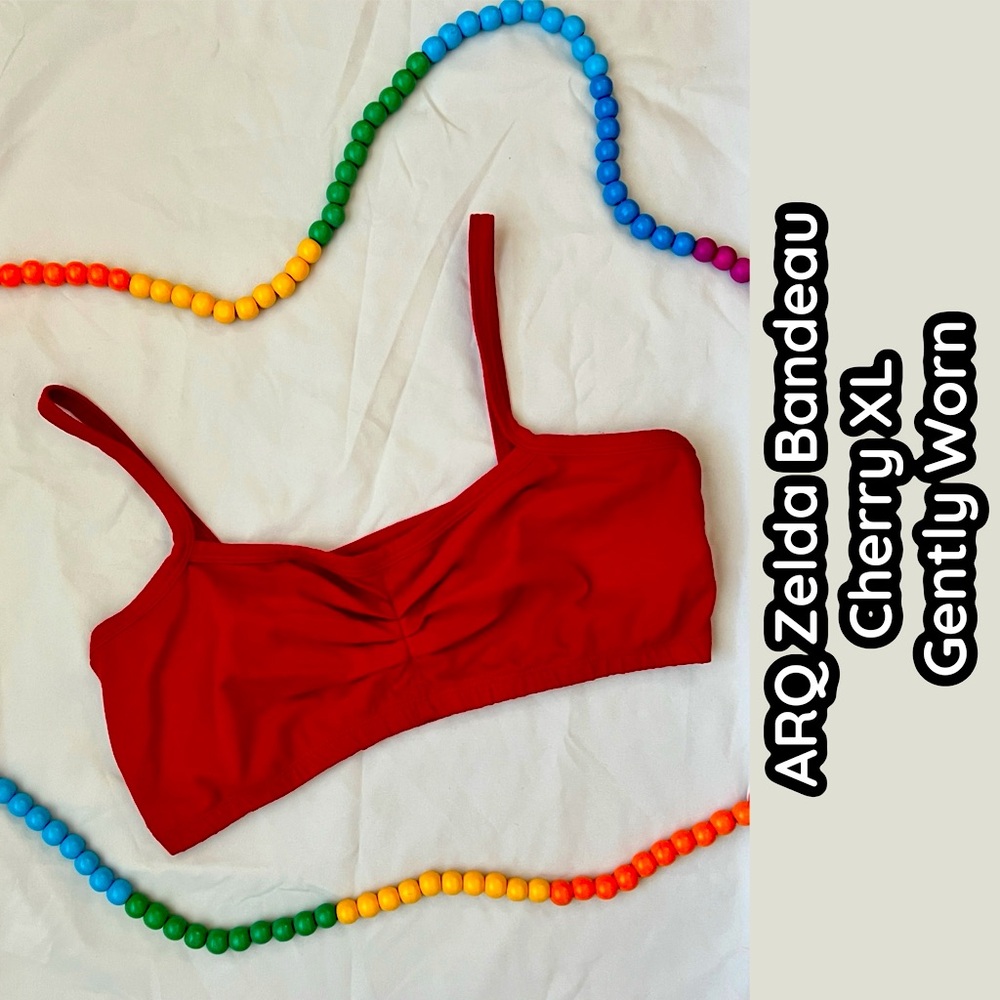 ARQ Zelda Bandeau in Cherry Size XL Gently Worn
